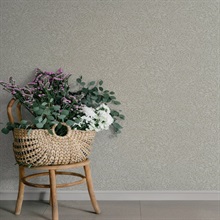 Kristina Taupe Botanical Wallpaper