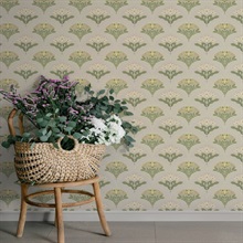 Maj Light Grey Floral Damask Wallpaper
