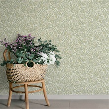 Maggan Sage Floral Trail Wallpaper