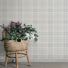 Emma Dove Plaid Wallpaper
