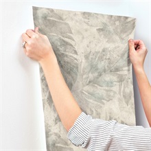 Sanne Grey Palm Wallpaper