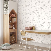 Animal Spots Taupe Polka Dot Wallpaper