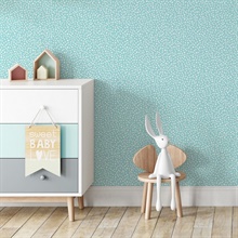 Dotty Light Blue Petite Polka Dot Wallpaper