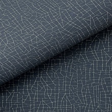 Cary Dark Blue Petite Maze Wallpaper