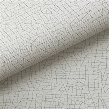 Cary White Petite Maze Wallpaper