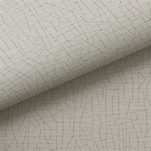 Cary Taupe Petite Maze Wallpaper