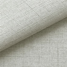 Leon Sage Faux Fabric Wallpaper