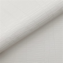Amir White Embossed Wallpaper