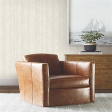 Winthrop Beige Geometric Wallpaper