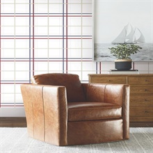 Lakeside Plaid Red Tailored Wallpaper