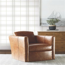 Lakeside Plaid White Tailored Wallpaper