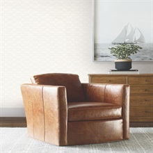 Radcliffe Beige Diamond Motif Wallpaper