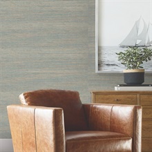 Warwick Navy Blue Loomed Wallpaper