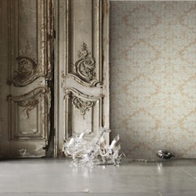 Gold Damask Scroll , 521-71302