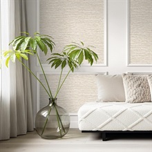 Darma Caramel Textured Weave Wallpaper