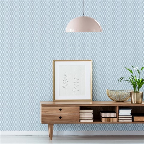 CY1530 | Blue Solarium Geo | Wallpaper Boulevard