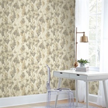 CZ2466 Wallpaper | Beige Mirage Watercolor Ikat Wallpaper