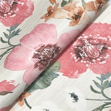 Evelyn Pink Floral Wallpaper
