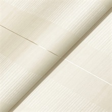 Colbert Stripe Ivory Textured Wallpaper