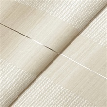 Colbert Stripe Taupe Textured Wallpaper
