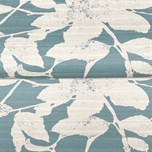 Solange Teal Botanical Wallpaper