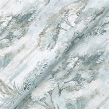 Moreno Blue Woodland Wallpaper