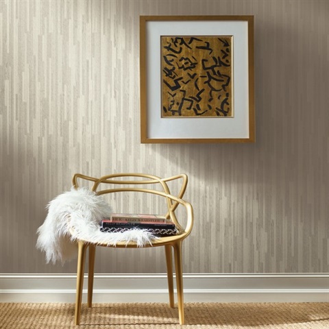 Echo Design 566-43981 Paradise Beige Bamboo wallpaper