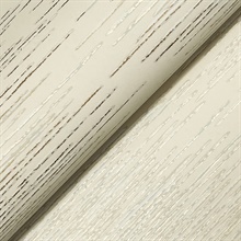 Operetta Cream Metallic Columns Wallpaper