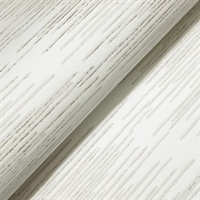 Operetta White Metallic Columns Wallpaper