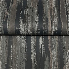 Tribeca Charcoal Texture Stripe Wallpaper