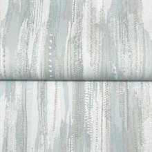 Tribeca Light Blue Texture Stripe Wallpaper