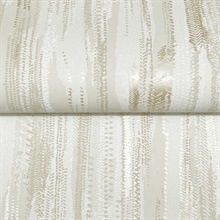 Tribeca Gold Texture Stripe Wallpaper