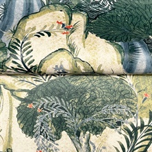 Falling Waters Sapphire Scenic Wallpaper