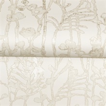 Filigree Beige Abstract Wallpaper