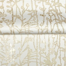 Filigree Gold Abstract Wallpaper