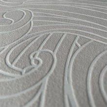 Big Wave Beige Cream Wallpaper