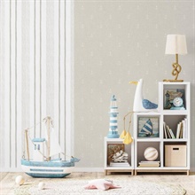 Anchors Away Beige Wallpaper