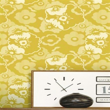 Alice - Mustard colourway wallpaper
