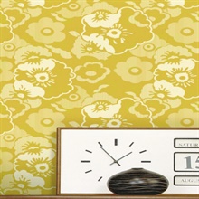 Alice - Mustard colourway wallpaper