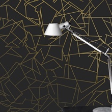 Angles Black & Gold Wallpaper