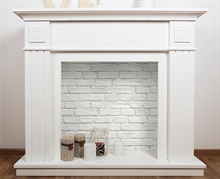 Brick Vintage White Brick Off-White Peel and Stick Wallpaper, AX10800