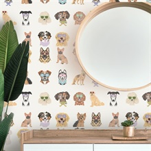 It's A Pup's Life White Dog Wallpaper