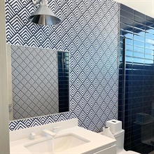Vertex Indigo Diamond Geometric