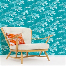 Fayre's Fair - Lido colourway wallpaper