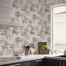 Light Grey, Off White & Orange Faux Exposed Brick Wallpaper, G67989