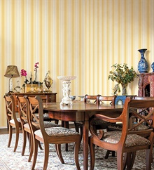 Organic Multistripe Yellow & White Wallpaper , MH36509