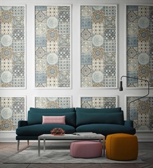 Morocaan Tile Peel and Stick Wallpaper, NW30002