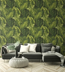Tropical Banana Leaves Peel and Stick Wallpaper, NW31000