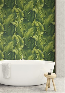 Tropical Banana Leaves Peel and Stick Wallpaper, NW31000