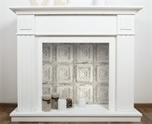 Tile Distressed Tin Tile Linen & Charcoal Peel and Stick Wallpaper, NW32100